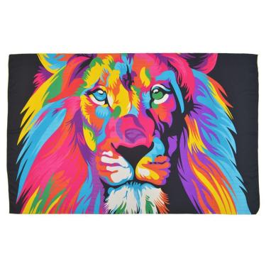 Imagem de Canga Leão Aquarela