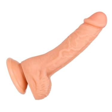 Imagem de LEQC 8 Polegada Vibrador Macio Testículo Brinquedos Vibrador Realista Masculino Vibrador Real Vibrador Silicone Punho Real Sentir Vibrador Base de Sucção Vibrador