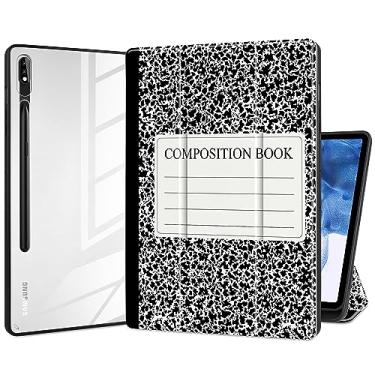 Imagem de Batianda Capa projetada para Samsung Galaxy Tab S9 Plus 12,4 polegadas modelo 2023 (SM-X810/X816/X818) com suporte para caneta S, capa de tablet à prova de choque com capa traseira transparente