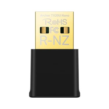 Imagem de TP-Link Adaptador Nano USB WiFi 6 para PC (Archer TX20U Nano) - AX1800 Adaptador transceptor de rede sem fio de banda dupla 2,4G/5G para PC desktop, OFDMA, MU-MIMO, WPA3, tamanho de viagem, suporta