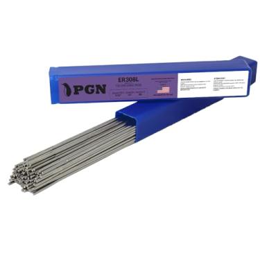 Imagem de Haste de solda de aço inoxidável PGN ER308L 2,3 kg 3/32" x 16" - haste de enchimento TIG, haste TIG