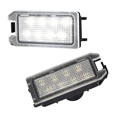 Imagem de MbuyDIY Conjunto de lâmpada de luz de placa de licença LED compatível com Grand Cherokee WK 14-17 Patriot 6000K 2014-2021, branco, pacote com 2