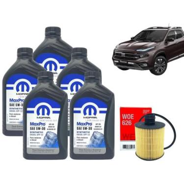 Imagem de Kit Troca De Óleo e Filtro de óleo Fiat Toro Renegade e Compass Diesel