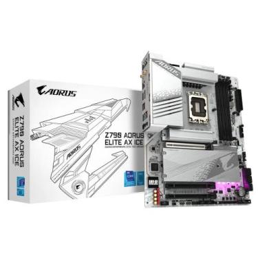 Imagem de Placa Mãe Gigabyte Z790 Aorus Elite AX ICE ATX Wi-Fi LGA 1700 DDR5 HDM