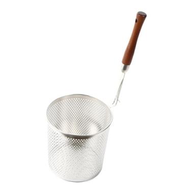 Imagem de YWJLQH Coador de Alimentos de Malha, Cesta para Fritar Alimentos, Escorredor para Panela Quente, Peneira Fina, Cesta para Ferver Macarrão, Cesta para Batatas, 16cm