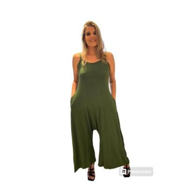 Imagem de Macacao pantalona com bolso  - MALUKAKA, Verde, GG