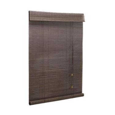 Imagem de Persiana Bambu Rolo Tabaco 100 L X 180 A Cm Cortina Madeira - Top Flex