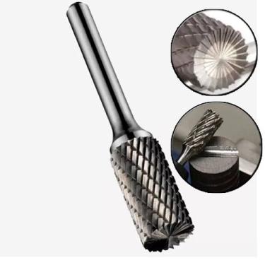 Imagem de Lima Rotativa Cilíndrica Metal Duro 10mm X 20 Haste 1/4 - Carbide Burr