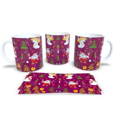 Imagem de Canecas de Porcelana Personalizadas Natal 5 - Estampa Sublimada, Mod.9