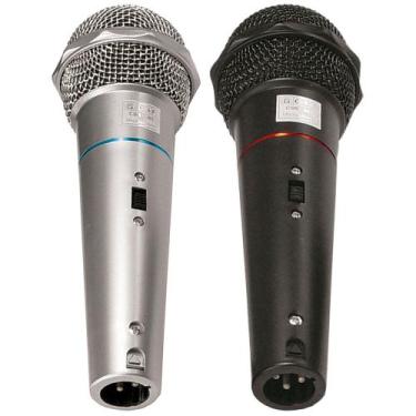 Imagem de Microfone CSR-505 Duplo com Fio 1 Preto e 1 Prata