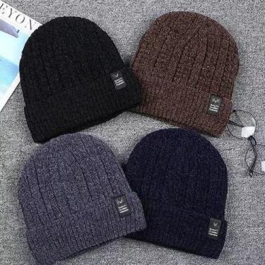 Imagem de Touca Unissex Gorro Forrado de Lã Toca Masculina e FemininaTouca Uniss