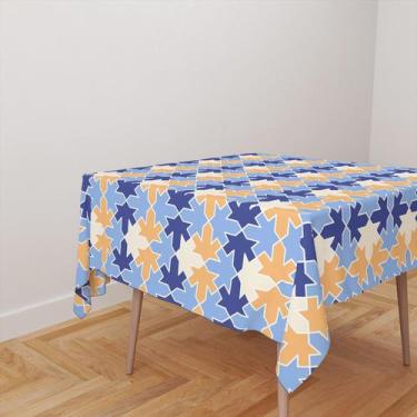 Imagem de Toalha De Mesa Quadrada 4 Lugares Tecido Oxford Formas Geométricas Ama