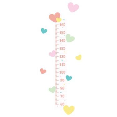 Imagem de Adesivo Corações Coloridos tons Pastéis Régua 141x51cm - Quartinhos