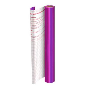 Imagem de Rolo de Plástico Adesivo Metalizado PP Roxo 45cm x 10 metros DAC 1751R
