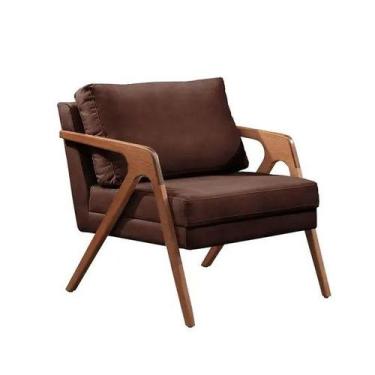 Imagem de Conjunto 2 Poltronas Mona Luxo Madeira Maciça -material sintético - TH