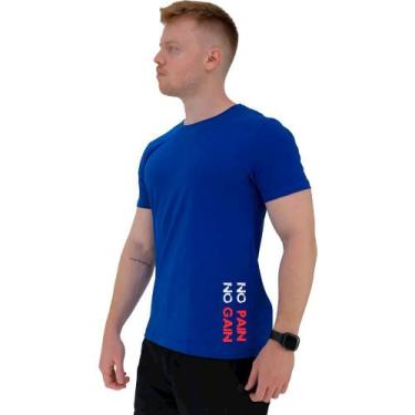 Imagem de Camiseta Tradicional Masculina MXD Conceito Estampa Lateral No Pain No