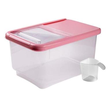 Imagem de Caixa para Armazenamento Tampa Transparente com Copo Medidor suporta a