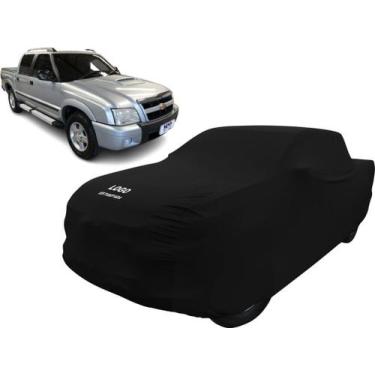 Imagem de Capa Tecido Camionete Chevrolet S10 Cab. Dupla 2006 À 2009 - Mz, Preta