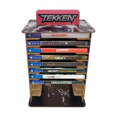 Imagem de Porta 11 Jogos Físico Gamer Tkk 22x16,3x29,4 Mdf Madeira Adesivada - A