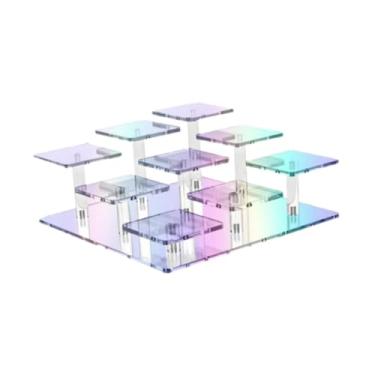 Imagem de Kokiya Acrílico expositor figuras perfume organizador decoração cupcake suporte para emblemas decoração e organizador figuras medalhas, Colorida