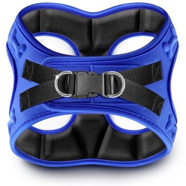 Imagem de Peitoral para cães com ajuste confortável - Peitoral confortável para filhotes e colete para cães: ajustável, acolchoado macio para cães pequenos e médios - Peitoral fácil de colocar para cães de