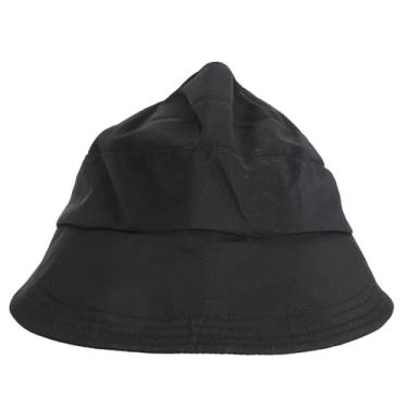 Imagem de Chapéu de Sol de Aba Larga, Chapéu de Viseira Solar Feminino Com Proteção UV Com Design Ajustável e Dobrável para Mulheres (Preto)