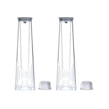 Imagem de Para máquina de café Keurig Starter Kit de substituição 2.0 - para peças Keurig inclui 2 peças de suporte de filtro de reservatório lateral e 2 pacotes de cartuchos de filtro de água (Clear-2 peças)