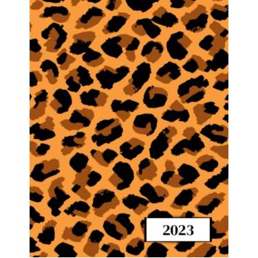 Imagem de 2023: Agenda semainier au format A4 - Année civile (Janvier à Décembre 2023) - Intervalles d'1h (7h-22h) - Contacts, jours fériés, mots de passe, ... - Une semaine sur deux pages