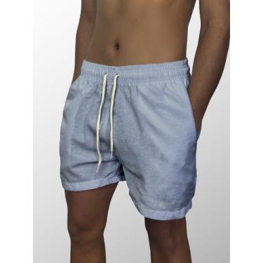 Imagem de Bermuda Masculina Linho Modelo Leve Confortavel Casual - Maravs, p, Az