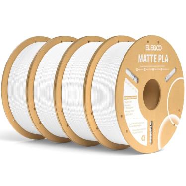 Imagem de Filamento para impressora 3D ELEGOO Matte PLA White 4 kg 1,75 mm