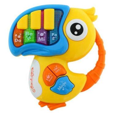Imagem de Teclado musical tucano Teclado musical em formato de tucano bem colori