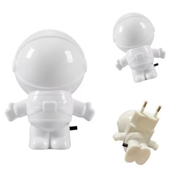 Imagem de Abajur de Tomada Luminária Astronauta Luz Noturna Led Bivolt Linha Premium M5 Armarinhos