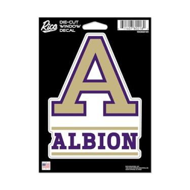 Imagem de Rico Industries NCAA Albion Britons 12,7 cm x 17,8 cm Decalque de vinil cortado - Acessório para carro/caminhão/casa