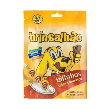 Imagem de Petisco para Cães Brincalhão Sabor Churrasco 65g  Caixa com 36 Unidade
