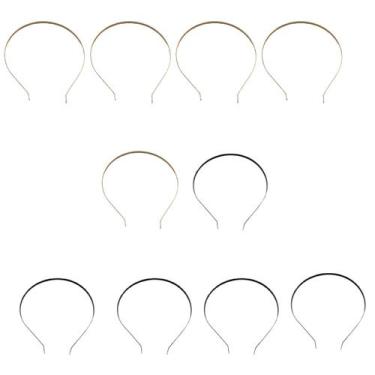 Imagem de 10 Tiara De Cabelo Em Ferro Sortidas 0.5 mm Para Montagem - Artesanato
