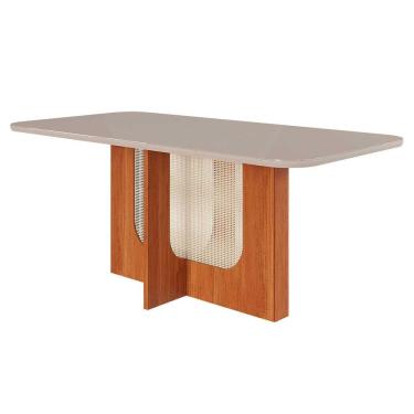 Imagem de Mesa de Jantar 1,80 Louise Cimol Cinamomo/Off White