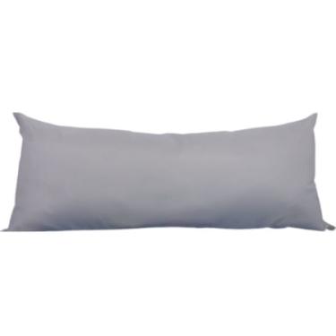 Imagem de Almofada Decorativa 40x90 Rim Rinzeira Baguete Encosto Sofá Cama Poltrona Apoio Lombar Travesseiro XuxãoCINZA