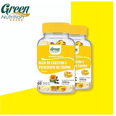 Imagem de Óleo de cártamo + picolinato de cromo 1G 60CAPS green nutrition