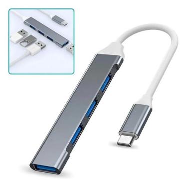 Imagem de Hub usb typec para 3 portas usb 2.0 1 usb 3.0 - mxt