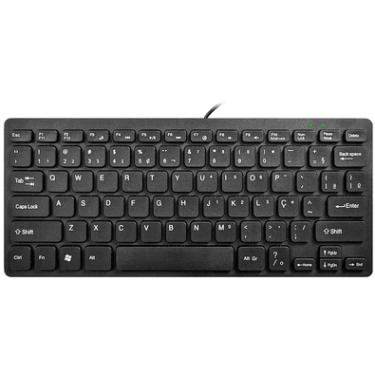 Imagem de Teclado K-mex Multimídia Compacto Km-w128 Usb Preto - Kmw128u0001cb0x