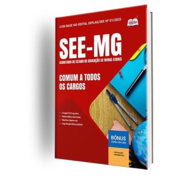 Imagem de Apostila SEE-MG - Comum a Todos os Cargos - Apostilas Opção