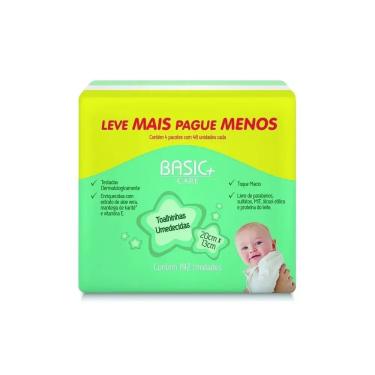 Imagem de Toalhinhas Umedecidas Basic+Care L+P - 192 Unidades