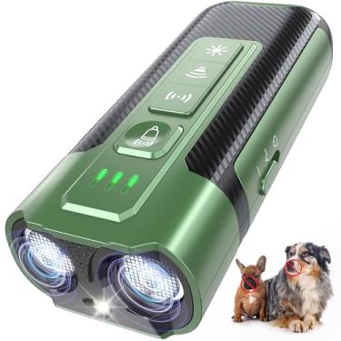 Imagem de Dispositivos de dissuasão de latidos de cães - Dispositivo ultrassônico antilatido com alcance de 15 metros, recarregável sem latidos para cães próprios ou vizinhos, seguro portátil para animais de