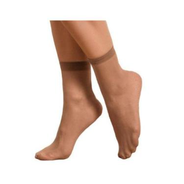 Imagem de Meia Soquete Trifil W06126 Fio 20 Punho Duplo Poliamida, Tabaco, Único