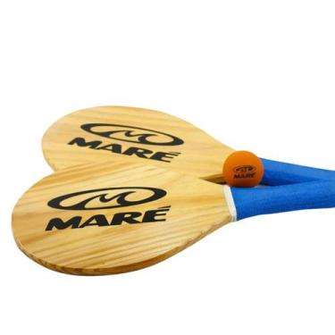 Imagem de Kit Premium Frescobol Maré Jogo Raquete Frescobol Tênis De Praia Maré 