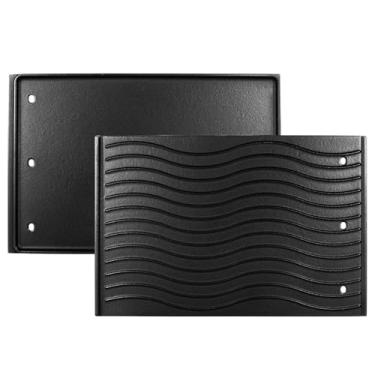 Imagem de BBQ Future 56040 56041 Grelha Reversível Para Napoleon Prestige 500, Pro E Lex 485, 605 730 Series, Peças De Reposição Acessórios, Chapa Ferro Fundido Antiaderente