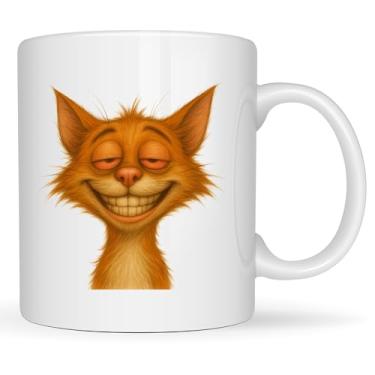 Imagem de Captured Memory Art Caneca de café para fumantes de maconha com animais pedrados engraçados caneca de café amante de animais novidade copo de cerâmica 325 ml lavável na lava-louças no micro-ondas