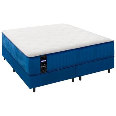 Imagem de Cama Box + Colchão King Gazin de Molas Ensacadas - 60cm de Altura Neva