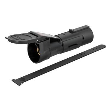 Imagem de CURT Controlador de freio de reboque elétrico móvel Echo 51180 com conexão de smartphone habilitada para Bluetooth, proporcional, plástico preto, 9 x 9 x 7,6 cm, plástico preto