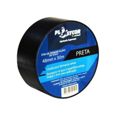 Imagem de Fita Demarcação De Solo, Chão De Fábrica, Blindex - Amarela 48mm x 30m